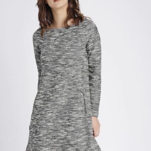 GAP Women Grey Self Design A-Line Dress