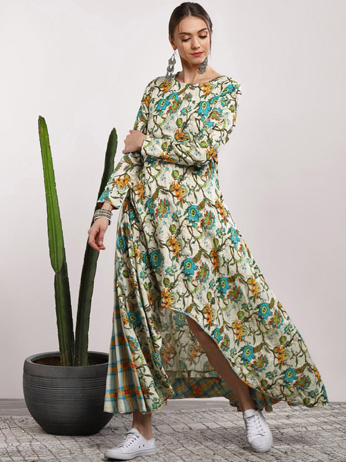 Sangria Women Printed Maxi Dress