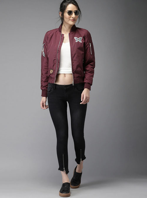 Moda Rapido Women Solid Bomber