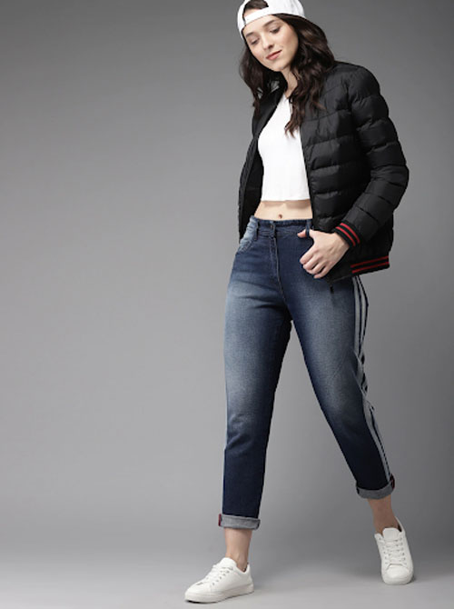 HERE&NOW Women Solid Bomber