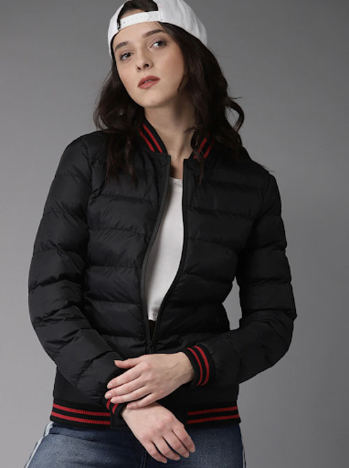 HERE&NOW Women Solid Bomber