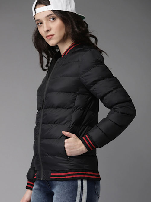 HERE&NOW Women Solid Bomber