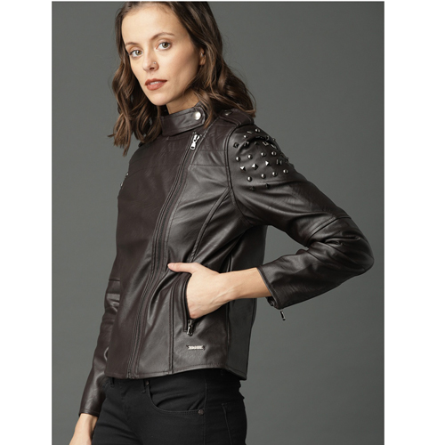 Roadster Women Solid Biker Jacket