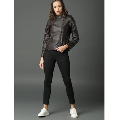 Roadster Women Solid Biker Jacket