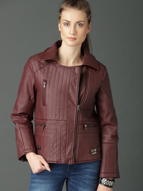 Roadster Women Solid Biker Jacket