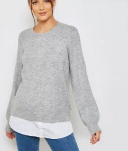 DOROTHY PERKINS Tie Back 2 In 1 Sweater