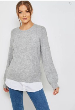 DOROTHY PERKINS Tie Back 2 In 1 Sweater