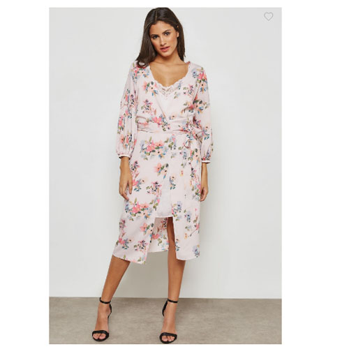 MANGO Floral Print Dress