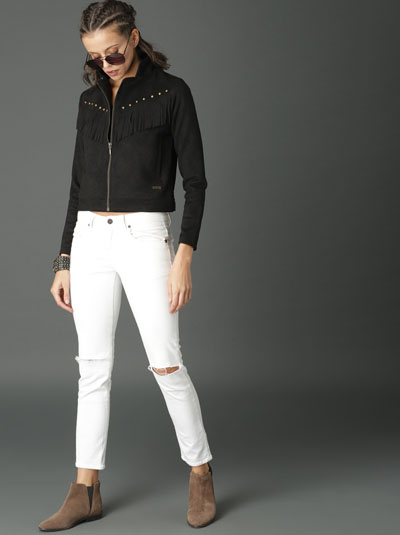 Roadster Women  Solid Biker Jacket