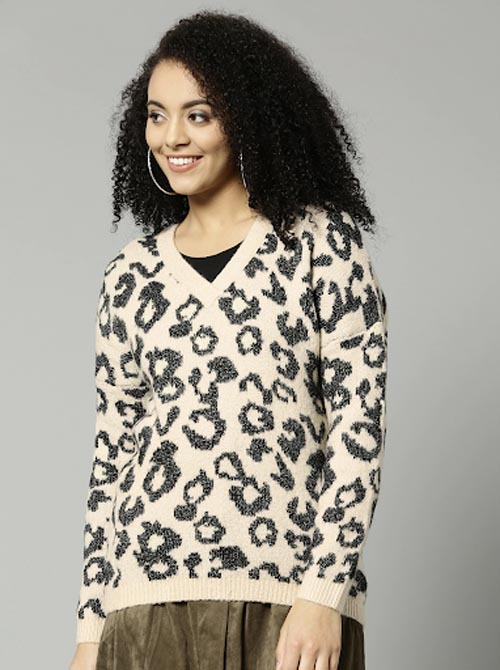 Marks & Spencer Women Self Design Pullover