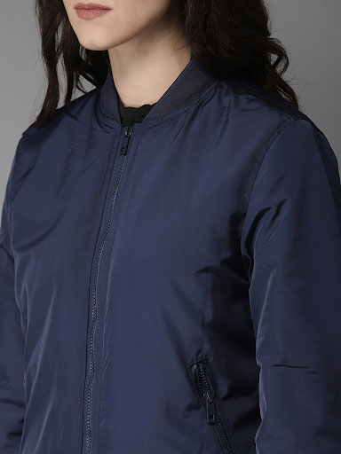 HERE&NOW Women Solid Bomber