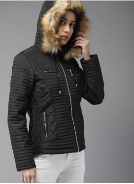 Moda Rapido Women Solid Quilted Jacket