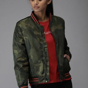 Moda Rapido Women Printed Bomber Jacket