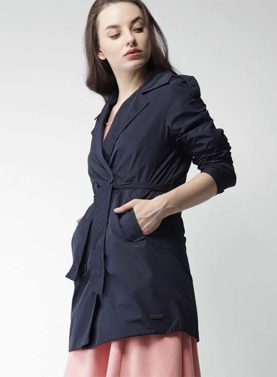 Mast & Harbour Women Solid Duster Jacket