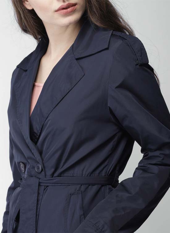 Mast & Harbour Women Solid Duster Jacket