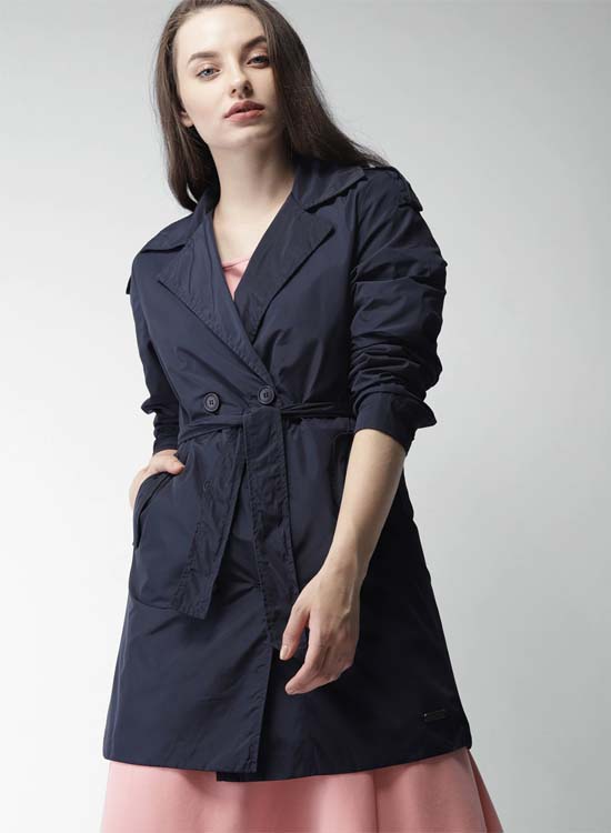 Mast & Harbour Women Solid Duster Jacket