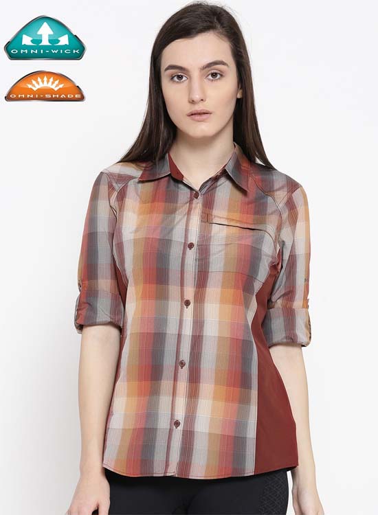 Columbia Women Plaid II UV Protect Outdoor Checked Shirt