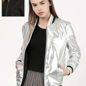 ether Women Solid Reversible Bomber